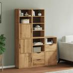 vidaXL Bijzetkasten 5 st ODDA 40x24x79 cm massief, Verzenden, Nieuw