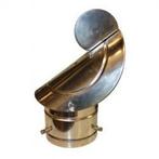 Gek Ø80-130mm tbv enkelwandig RVS rookkanaal / flexibel, Verzenden, Nieuw
