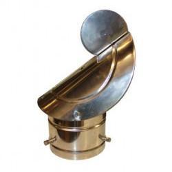 Gek Ø80-130mm tbv enkelwandig RVS rookkanaal / flexibel, Huis en Inrichting, Kachels, Verzenden