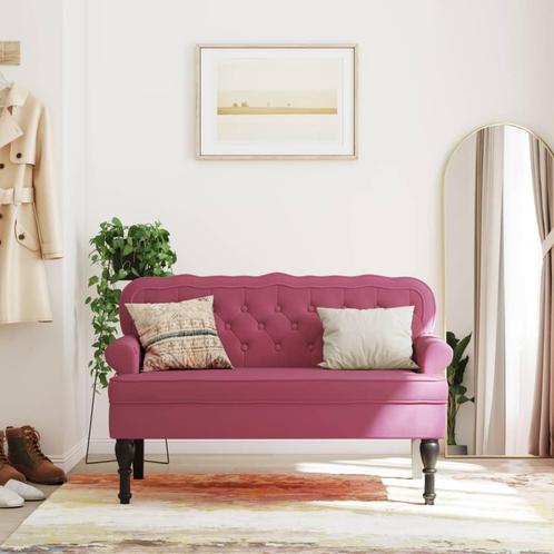 vidaXL Bankje met rugleuning 119,5x64,5x75 cm fluweel, Huis en Inrichting, Overige Huis en Inrichting, Nieuw, Verzenden