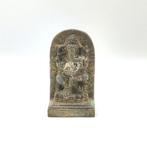 Oud-Khmer Gemengd metaal Ganesha-beeldtalisman - 128 mm