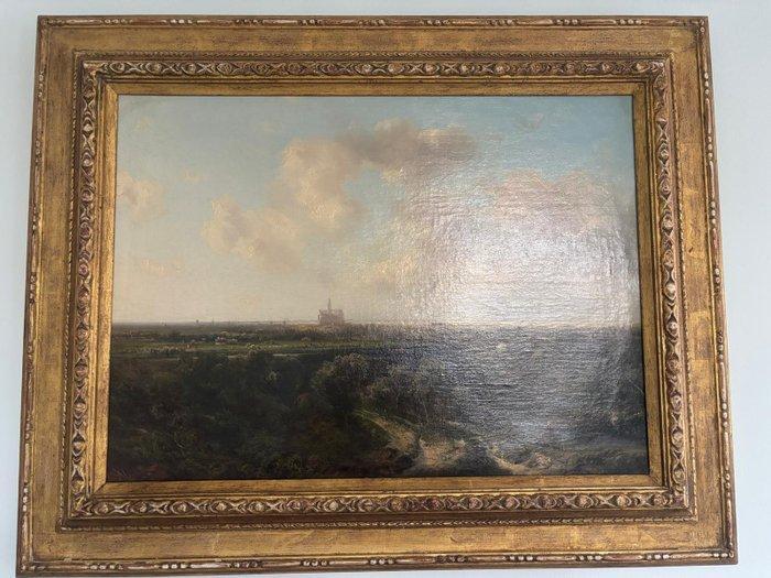 Pieter Lodewijk Francisco Kluyver - Panoramisch landschap, Antiek en Kunst, Kunst | Schilderijen | Klassiek