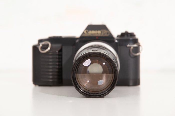 Canon T50 + Uniron Tele-Zoom 4.8/85–210mm | Single lens, Audio, Tv en Foto, Fotocamera's Analoog