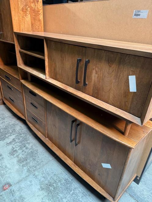 Elias tv-dressoir, mangohout, Livingfurn (nieuw, outlet), Huis en Inrichting, Kasten |Televisiemeubels, Nieuw, Overige houtsoorten