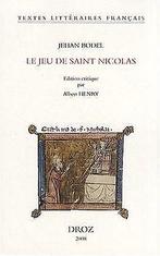 Le jeu de saint Nicolas  Jehan Bodel  Book, Jehan Bodel, Gelezen, Verzenden