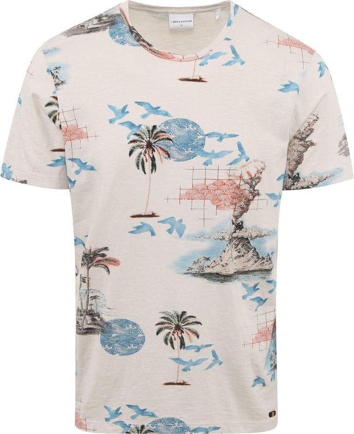 No Excess T-Shirt Print Ecru maat Maat 52/54 (L) Heren, Kleding | Heren, T-shirts, Nieuw, Maat 52/54 (L), Verzenden