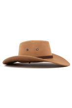 Cowboyhoed Lichtbruin Suedelook Lichtbruine PU Suede Cowboy, Ophalen of Verzenden, Nieuw