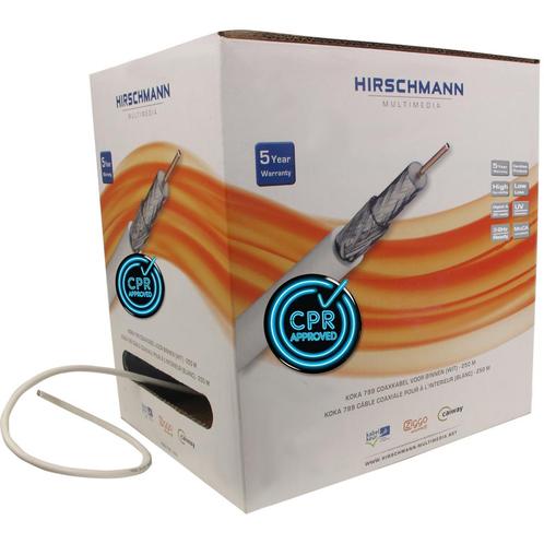 250 Stuks Hirschmann Multimedia KOKA Coax Kabel - 298799250, Doe-het-zelf en Bouw, Elektriciteit en Kabels, Verzenden