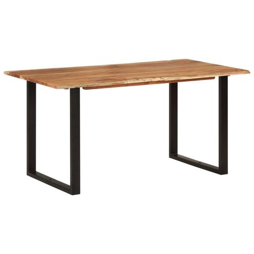 vidaXL Eettafel 154x80x76 cm massief acaciahout, Maison & Meubles, Tables | Tables à manger, Envoi
