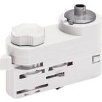 Luxar 3-Fase-multi adapter wit, Huis en Inrichting, Lampen | Plafondlampen, Verzenden, Nieuw, Metaal