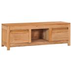 vidaXL Meuble TV 100x30x35 cm Bois de teck massif