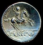 Romeinse Republiek. P. Crepusius, 82 BC. Denarius 82 B.C., Postzegels en Munten