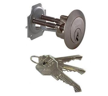 Cisa staartcilinder 10G500 voor oplegdeursloten nikkel, Klink of Kruk