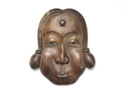 Mask - Hout - Edo Periode (1600-1868) (Zonder Minimumprijs), Antiek en Kunst, Antiek | Overige Antiek