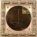 Michelangelo Cerquozzi (1602-1660) - Cortile con giocatori