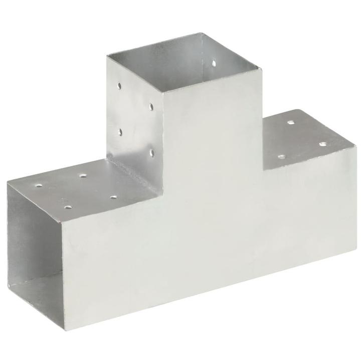vidaXL Paalverbinding T-vorm 101x101 mm gegalvaniseerd, Tuin en Terras, Palen, Balken en Planken, Nieuw, Verzenden