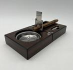 Sans Prix de Réserve - Cendrier - Luxe - Bois, Métal - Bois, Nieuw