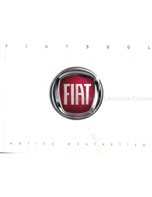 2013 FIAT 500L INSTRUCTIEBOEKJE FRANS, Autos : Divers, Modes d'emploi & Notices d'utilisation