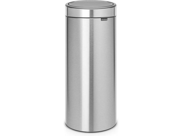 Brabantia Touch Bin - Prullenbak - 30 liter - Matt Steel, Huis en Inrichting, Woonaccessoires | Prullenbakken, Zo goed als nieuw