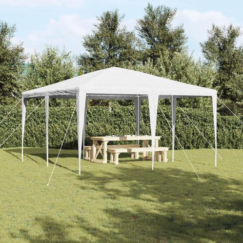 vidaXL Partytent Wit 4x4 m PE, Tuin en Terras, Partytenten, Nieuw, Verzenden