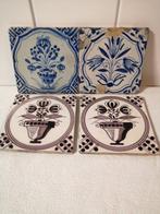 Tegel (4) - Bloemen - Delft - 1650-1700