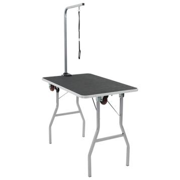 vidaXL Draagbare honden kaptafel met wielen, Verzenden