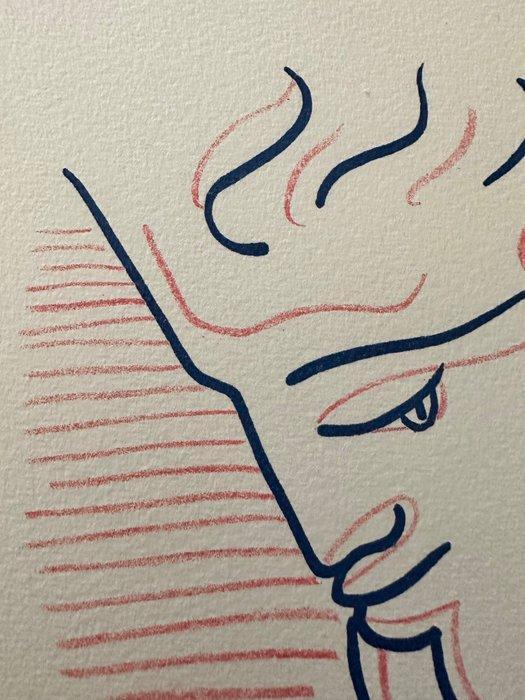 Jean Cocteau (1889-1963) - Je suis la jeune fille bleue, Antiek en Kunst, Antiek | Overige Antiek