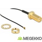 Delock 90478 coax-kabel 0,35 m RP-SMA MHF Zwart, Verzenden, Nieuw