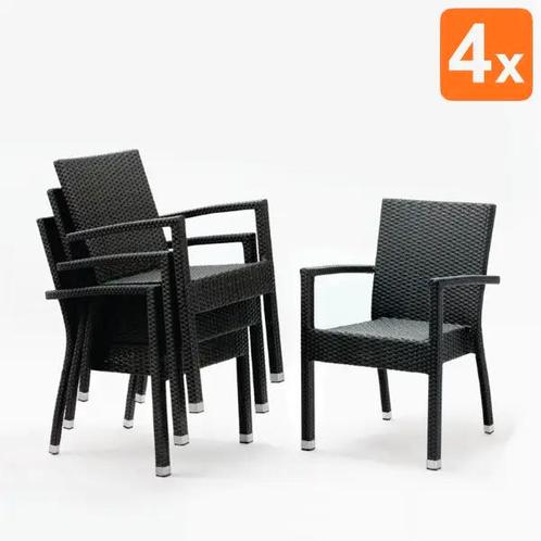 Stoelen | Polyrotan/Aluminium | Anthracite | In-/Outdoor |, Zakelijke goederen, Horeca | Keukenapparatuur, Nieuw in verpakking