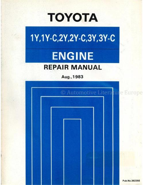 1983 TOYOTA HIACE | LITEACE | HILUX | MODEL-F MOTOR, Auto diversen, Handleidingen en Instructieboekjes