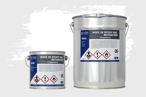 Wixx 2K Epoxy 650 Extreme Betoncoating Wit 10L, Doe-het-zelf en Bouw, Verf, Beits en Lak, Wit, Nieuw, Verzenden