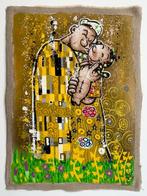 Elisée Skayzoo (1984) - Le baiser de Klimt: Popeye et Olive, Antiek en Kunst
