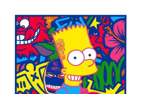 Speedy Graphito (1961) - Bart Simpson et son Skateboard, Antiek en Kunst, Kunst | Schilderijen | Modern