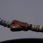 Égypte ancienne Cornaline Collier en faïence fine avec 3, Verzamelen