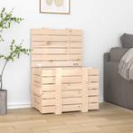 vidaXL Opbergbox 58x40,5x42 cm massief grenenhout, Verzenden, Nieuw