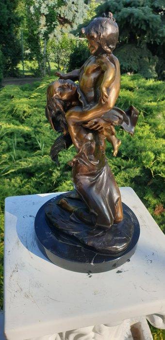 After Louis Chalon - Beeld, Free Shipping - Venus with Eros, Antiek en Kunst, Curiosa en Brocante