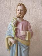 Beeldje - Heilige Joseph - 42 cm - Biscuit porselein, Antiek en Kunst