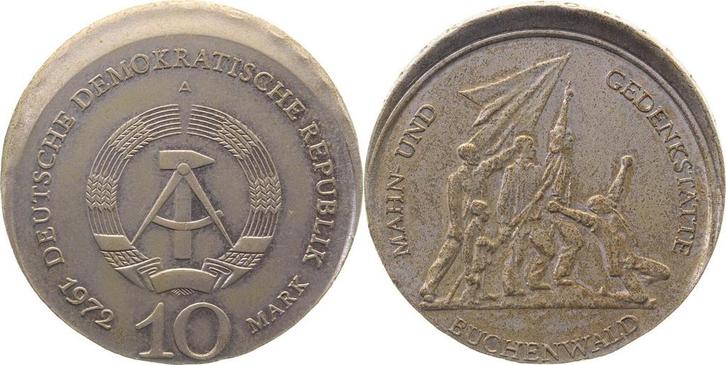 10mark Duitsland Fehlpraegung 10 Mark Ddr Buchenwald deze..., Postzegels en Munten, Munten | Europa | Niet-Euromunten, België