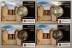 Malte. 2 Euro 2021 Temple de Tarxien en coincard (avec, Postzegels en Munten