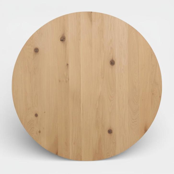 Tafelblad rond Eikenhout Ø1500, Maison & Meubles, Tables | Tables à manger
