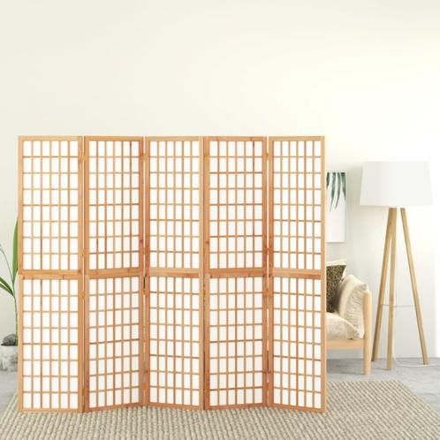 vidaXL Kamerscherm inklapbaar 5 panelen Japanse stijl, Huis en Inrichting, Woonaccessoires | Overige, Nieuw, Verzenden