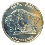 Verenigde Staten. 1 oz 9Fine Mint Buffalo .999 Fine Silver, Postzegels en Munten