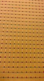 Gestructureerde stof met een regelmatig roosterpatroon -, Antiquités & Art