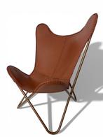 Fauteuil - chaise papillon - Cuir, Métal - Chaise papillon, Antiquités & Art
