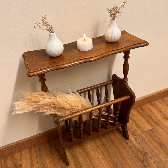 Tijdschriftenhouder - Hout - met ingebouwde tafel, Antiek en Kunst, Curiosa en Brocante