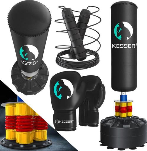 KESSER® Staande Bokszak - Bokspaal met Zuignapbodem - Zwart, Huis en Inrichting, Overige Huis en Inrichting, Verzenden