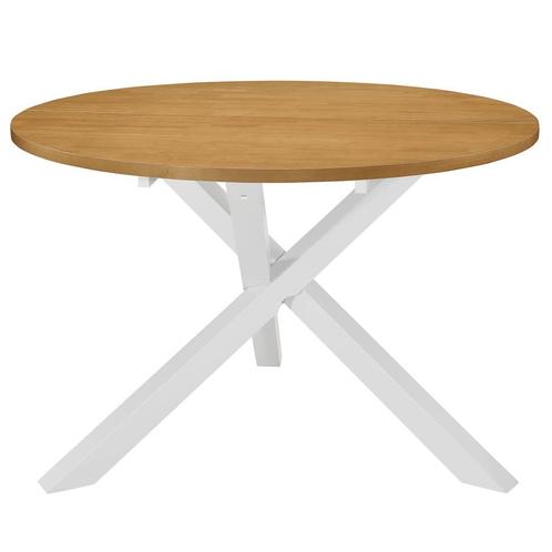 vidaXL Eettafel 120x75 cm MDF wit, Maison & Meubles, Tables | Tables à manger, Envoi