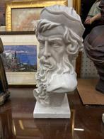 Buste, Poseidone (Nettuno) - 31 cm - Hars, Steen