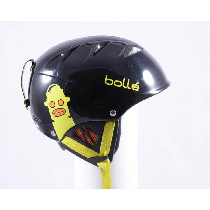 49 50 51 52 53 skihelm/snowboardhelm BOLLE B-KID SHINY BLACK, Sport en Fitness, Skiën en Langlaufen, Verzenden
