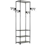 vidaXL Kledingrek 55x28,5x175 cm staal en ongeweven stof, Huis en Inrichting, Kasten | Kleerkasten, Verzenden, Nieuw